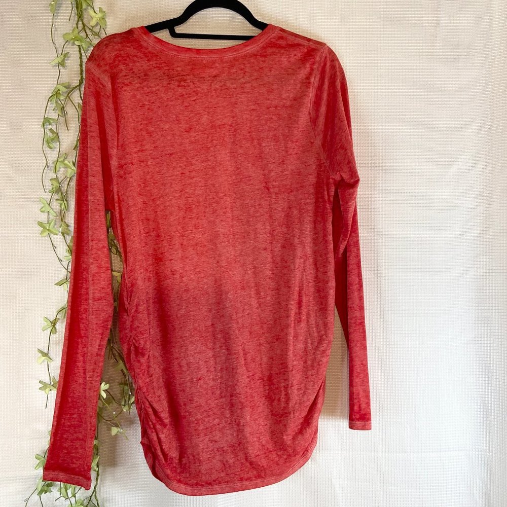 Motherhood Maternity Holiday Long Sleeve T-Shirt Red Large - Picture 4 of 8